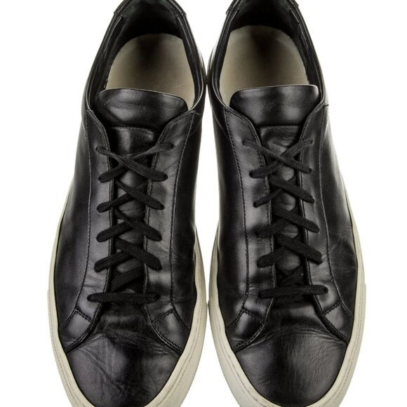 Common Projects Leather Low Top Sneakers - Size 44 (11/11.5 US) - Picture 2 of 6